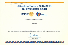 Attestato presidenziale 2017-2018