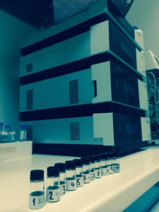 TC3 - campioni di olio che la dottoressa di ricerca ha portato con sé per analizzare l'impronta digitale molecolare dei loro aromi